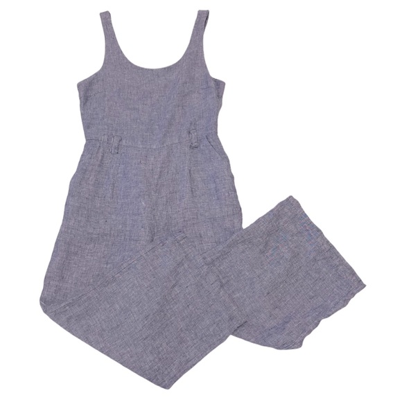 Linen Chambray Jumpsuit - Picture 2 of 10